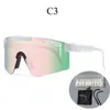 Óculos de Sol Coloridos Pit Viper na Caixa Óculos para Esportes ao Ar Livre Óculos de Esqui Ciclismo à Prova de Vento