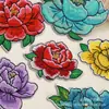 Pegatinas de Tela Bordadas Peonía Bordada Coloridas Accesorios para Ropa Sábana Funda de Edredón Decoración Pegatinas de Tela Bordadas de Flores en stock Sin costuras