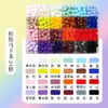 Cuentas de Cera para Sellar Caja Dividida de 24 Colores Set Múltiples Estilos Cuentas de Cera Color Macarrón Sellado de Sobres Herramientas para Sello de Cera