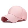 Boné de beisebol casual simples para primavera e outono para homens e mulheres, chapéu de sol com placa de luz de cor sólida, boné de aba curva de casal