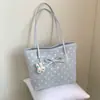 Bolso Grande de Moda con Lazo para Mujer 2026 Nuevo Bolso Tote de Gran Capacidad con Lunares para el Trabajo y los Viajes Cortos Bolso de Hombro