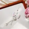 Lazo de Caramelo de Malla, Cuentas Elásticas, Accesorios para Bolsos de Niña Lindos, Pequeños Regalos Exquisitos, Llaveros, Cadenas para Teléfono Móvil