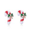 Brincos Populares de Estilo Ins Transfronteiriço Fofos Pequeno Papai Noel Alce Presente Brincos Árvore de Natal Boneco de Neve Diamante Brilhante