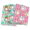 Navidad Acebo Dibujos Animados Serie de Cobayas Patrón Impreso Delgado Algodón Poliéster Hecho a Mano diy Parche Bolsas Mantel Camisa Pijama