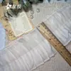 Encaje plisado de doble capa de seda sintética con ribete de encaje en stock para ropa Lolita, dobladillo de falda y puños, encaje para ropa DIY