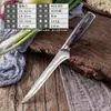 Juego de cuchillos de chef con cabeza de acero de Damasco, rebanador de frutas, cocina japonesa, cuchillo de plato de acero inoxidable, comercio exterior transfronterizo