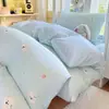 Nuevo juego de ropa de cama de algodón modelo 2026 para dormitorios universitarios, sábana y funda de edredón de algodón puro para cama individual en dormitorio