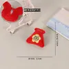 Adornos Lindos de Dibujos Animados para Año Nuevo, Broches de Pony, Accesorios de Ropa para Muñecas del Zodiaco, Pequeños Regalos Navideños, Venta al por Mayor para DIY
