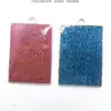Etiqueta de purpurina de cielo estrellado azul, etiqueta de resina transparente, colgante con temática oceánica, desarrollo de accesorio de playa de verano
