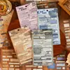 Exclusivo Transfronteiriço Retro Antigo À Prova D'água Colagem Criativa Adesivos Diário em Inglês Material Adesivo DIY Atacado