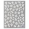 BELLEZA COMPLETA Pegatinas Nuevas para Arte de Uñas Transfronterizas Flores Cristal Gelatina en Relieve Penetrante Hielo Flor de Cuatro Pétalos Pegatinas para Arte de Uñas