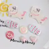 Gatito de Dibujos Animados Tridimensional Cuadros Rosas Estrella de Cinco Puntas Accesorios DIY Adorno para el Cabello Flor para Zapatos Accesorios Decoración para Zapatos de Agujeros Venta al por Mayor