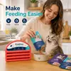 El exprimidor de bolsas de comida para gatos KineShineX es una herramienta para exprimir bolsas blandas de comida húmeda que ayuda a extraer fácilmente la comida restante para gatos.