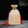 Botella de Vino de Cerámica de Jingdezhen Tarro de Vino Paquete de 0.5 kg 0.5 kg Botellas de Vino Creativas Juego de Cristalería para Vino Decoración de Botella de Licor