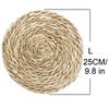 Tapete Aislante de Cocina, Tapete para Olla Tejido de Hierba Acuática Natural, Posavasos Anti-Escaldante para Té, Listo para la Venta, Una Pieza para Dropshipping 1599