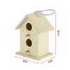 Estilo Pastoral Colgante Jaula de Madera para Loro Nido de Pájaro Venta al por Mayor Simple DIY Interior y Exterior Balcón Colgante de Pared Nido de Pájaro
