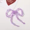 Verano pequeño fresco cristal color sólido lazo diy hecho a mano Joker tocado accesorios para el cabello pendientes material venta al por mayor