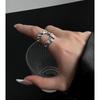 Anillo Abierto con Índice Plegado en Forma de U para Mujer, Nuevo Estilo Minimalista, Diseño de Nicho de Moda, Anillo de Hip-Hop