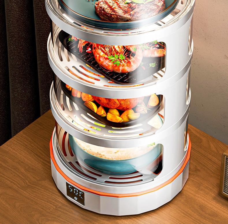 家用防尘电加热菜罩