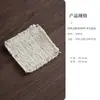 Posavasos de Tela Vintage Hechos a Mano con Bordes Deshilachados, Posavasos Estilo Zen para Tazas de Té, Posavasos Resistentes al Calor, Protectores Anti-quemaduras para Mesa de Té, Accesorios para Ceremonia del Té