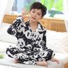 Pijama infantil atacado meninos Primavera e Outono manga longa cardigã lapela meninas desenho animado meninos outono roupa de casa conjunto roupa externa