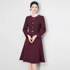 2513405-Vestido de Banquete de Alta Qualidade Nanyou para Ocasiões Formais, Vestido que Afunila na Cintura, Novo Vestido Evasê Slim Fit de Outono e Inverno para Mulheres