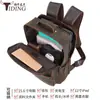 TIDING Nueva mochila de cuero genuino para hombre, mochila vintage de piel de vaca para ordenador, mochila para viajes al aire libre y ocio