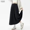 Falda Media de Maternidad Otoño Invierno 2026 Nuevo Color Falda Media Meilade Falda de Maternidad Sin Soporte Abdominal Falda Larga Ropa de Maternidad Petite