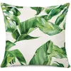 Novedades Primavera y Verano Productos para el Hogar Transfronterizos Funda de Almohada de Lino con Hojas Funda de Almohada Caliente de Amazon Funda de Almohada Lumbar Venta al por Mayor