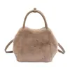 Bolso Casual de Felpa Otoño para Mujer 2025 Nuevo Nicho de Moda Versátil para el Trabajo Hombro Cruzado