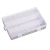 Caixa Transparente com Divisórias Removíveis para Armazenamento de Peças Eletrônicas e Diversos Lápis de Esboço Borracha Ferramenta de Hardware Caixa Quadrada