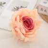 Flor Artificial Cabeza de Rosa Retro Escritorio Mostrador Sala de Estar Pequeña Fresca Flor Artificial Estilo Europeo Decoración del Hogar Rosa