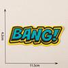 Nova serigrafia tridimensional pano etiqueta maré marca carta combinação auto-adesivo saco de roupas DIY adesivos decorativos artesanais