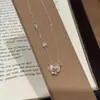 Collar de Mariposa para Chica de Tiktok Personalizado, Exquisita Cadena para Clavícula de Nicho, Colgante de Lujo Ligero de Gama Alta, Collar Dulce y Versátil