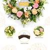 Nova guirlanda de flores artificiais de Páscoa para porta da frente, suprimentos para festivais, tulipa de primavera, girassol, tecido criativo para pendurar na porta