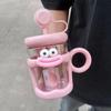 Vaso de Agua para Niñas, Popote de Verano de Aspecto Elevado, Vaso de Gran Barriga, Colador de Té de Gran Capacidad, Resistente a Altas Temperaturas, Lindo Vaso de Plástico para Hacer Té