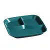 Plato Dividido Estilo Japonés Transfronterizo, Plato para Comidas Ligeras y Pérdida de Peso, Plato Doméstico para Control de Porciones, Plato de Desayuno y Snacks con Tres Compartimentos, Resistente a Caídas para Adultos