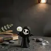 Escultura de Caveira do Ceifador do Mal de Halloween Ornamento de Mesa Divertido Criativo Impresso em 3D Decoração de Festival