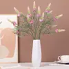 Venda Quente Comércio Exterior Artificial 5 Ramos Sálvia e Flor de Pena Artificial para Paisagismo Externo, Decoração de Casa e Casamento