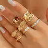 Joyería popular transfronteriza europea y americana, anillo de oro nuevo, diseño minimalista de nicho, sensación de alta gama, anillo de lujo ligero, joyería para mano de mujer, plata