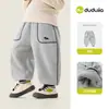 Pantalones de Invierno para Niños Familia Dudu con Felpa Adicional Pantalones Largos para Bebé Estilo Invierno Pantalones Casuales Pantalones Deportivos para Niños Ropa de Invierno Cálida de Moda