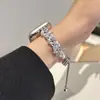 Pulseira de Metal com Estrela de Zircônia Adequada para Apple Iwatch Geração 11 10/987Ultra
