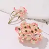 Flor de Trigeminal Simulada Flor Artificial DIY Feito à Mão Acessórios de Cabelo Hanfu Combinação de Roupas Flor Decoração de Casa Conjunto para Auditório de Casamento