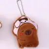Llavero Colgante Peluche Oso Mantequilla Lindo Chirriante Broche Dibujos Animados Bolso Pequeño Colgante Accesorios Día del Niño