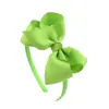 Diadema para niños de 4 pulgadas europea y americana, accesorios para el cabello, lazo fruncido, banda hecha a mano, diadema, nuevo, venta al por mayor 675
