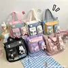 Novos Alunos do Ensino Fundamental Podem Carregar Bolsa Didática de Duplo Uso Bolsa de Livros de Mão Bolsa Transversal Infantil Bolsa de Ombro para Curso de Treinamento