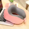Almohada de Viaje en Forma de U para el Cuello, Almohada Portátil para Avión, Reposacabezas para el Cuello de Coche, para Dormir en Viajes Largos, Almohada Cervical en Forma de U para Trenes de Alta Velocidad