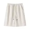 Shorts Casuais Pesados Estilo Japonês para Homens e Mulheres, Shorts Esportivos de Basquete Soltos para Uso Externo no Verão, Calças de Cinco Pontos de Cor Sólida, Marca Tendência