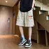 Pantalones Cortos de Trabajo Estilo Americano para Hombre, Marca Nueva de Moda Verano 2026, Pantalones Cortos Deportivos de Baloncesto Sueltos de Longitud Media para Jóvenes