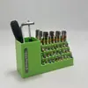 Caja de Almacenamiento para Brocas de Destornillador de 50 Agujeros al por Mayor de Fábrica, Estante de Almacenamiento para Tornillos, Soporte para Brocas Hexagonales Moldeado por Inyección con Molde Privado